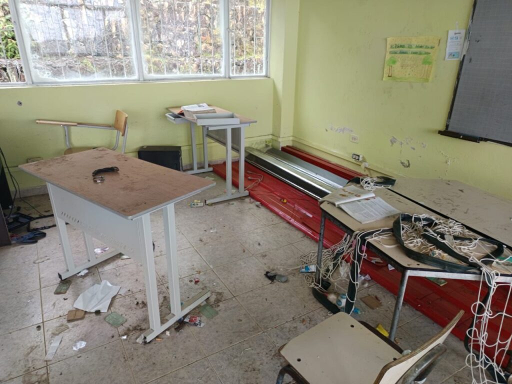 Escuela en cordillera de Nariño era utilizada por grupo al margen de la ley