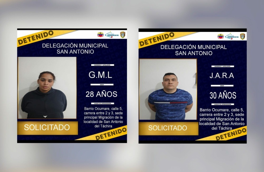 Exfuncionario CICPC fugado de Polianzoátegui El Tigre fue capturado en Táchira junto a una implicada en hurto de 12K dólares en Sambil La Candelaria