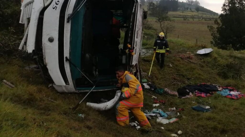 Grave accidente en la vía Ubaté
