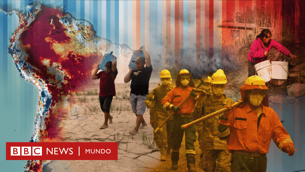 Los mapas que muestran cómo Sudamérica se ha vuelto más cálida, más seca y más propensa a los incendios forestales en los últimos 50 años