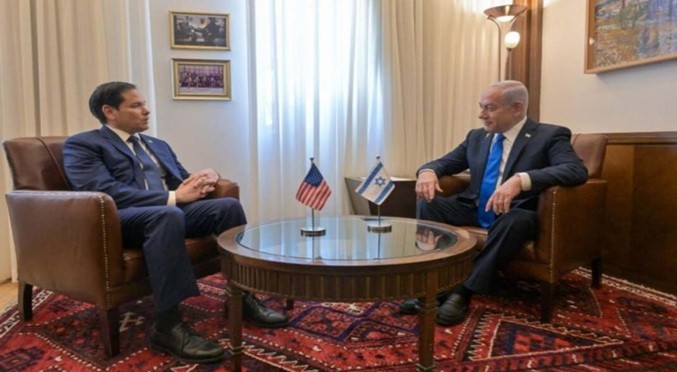 Marco Rubio se reúne con Netanyahu en su primer viaje a Israel