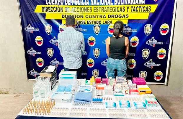 Pareja traficaba 132 ampollas de fentanilo y fueron detenidos en Lara