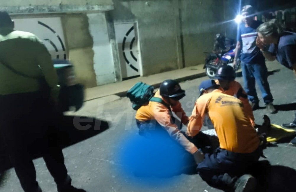 Protección Civil Guanipa auxilió a una mujer arrollada por un vehículo que se dio a la fuga en La Floresta