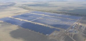 Imagen aérea de una planta fotovoltaica de Acciona en Odesa (Ucrania)