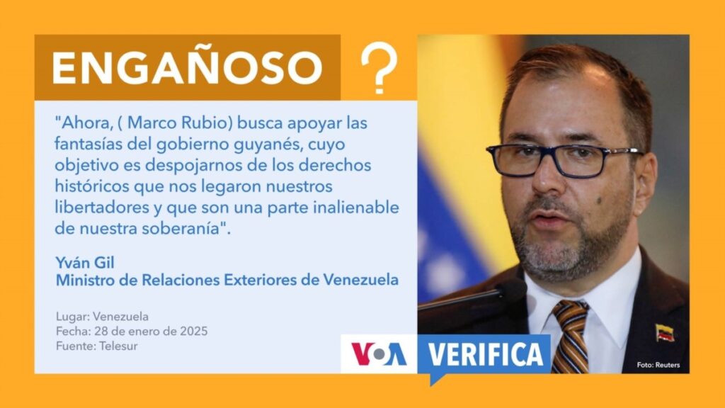 Venezuela califica a Marco Rubio como “enemigo” tras reconocimiento de EEUU a la integridad territorial de Guyana