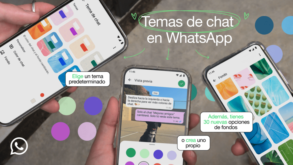 WhatsApp lanza nuevos temas para personalizar los chats