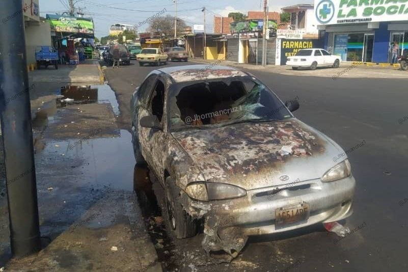 ¡Terrible suerte! A una maracucha le cayó una bola de fuego encima