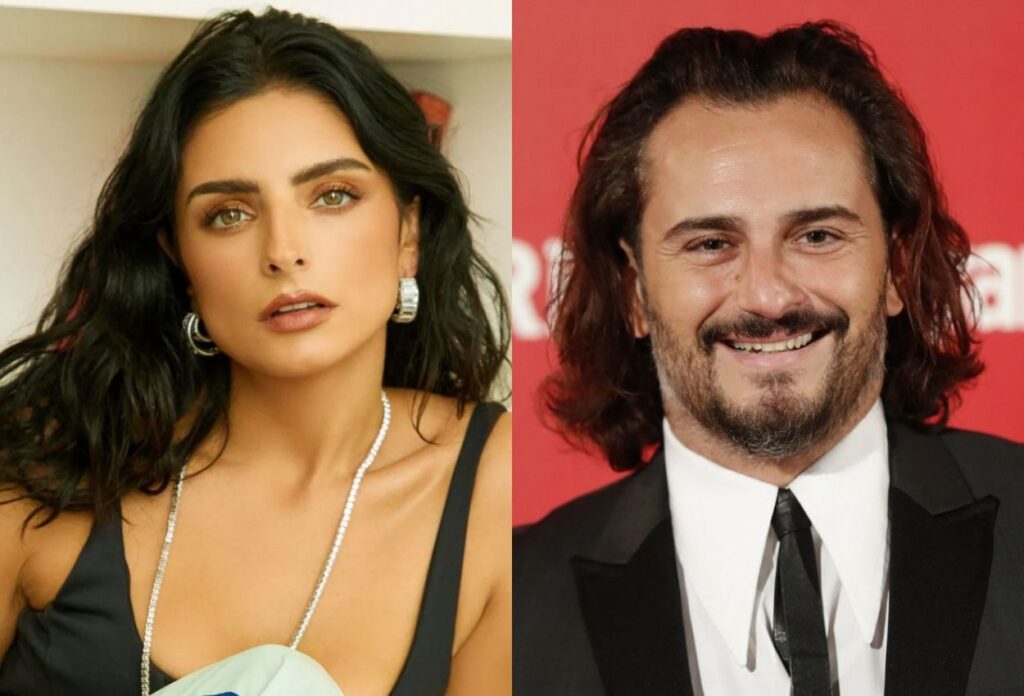 Aislinn Derbez y Asier Etxeandía Premios Platino