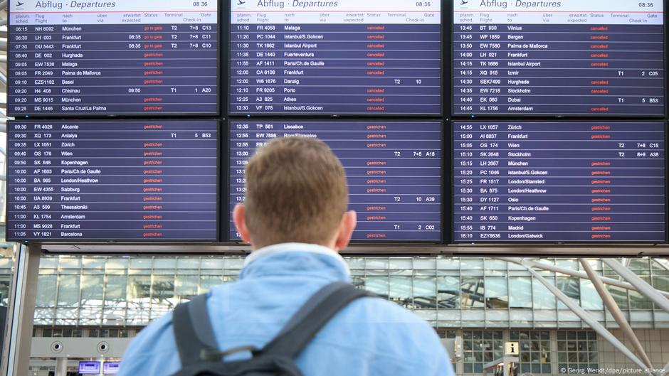 Alemania, aislada por aire por una huelga en los aeropuertos – DW – 10/03/2025