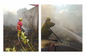 Bomberos de Anzoátegui controlaron incendios de vegetación en Av. Mariño y cerca del Centro Ítalo Venezolano