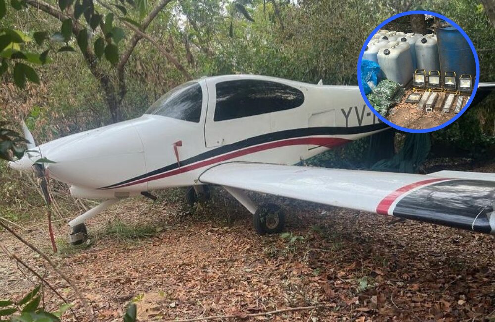 Desmantelan pista clandestina con dos avionetas utilizadas para tráfico de drogas en Apure
