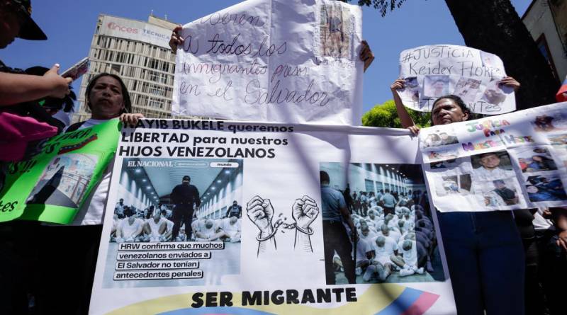 Exigieron nuevamente liberación de venezolanos detenidos en El Salvador
