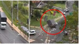 Grave accidente por camión que se quedó sin frenos en loma de San José, conocida por videos de 'sube o no sube'