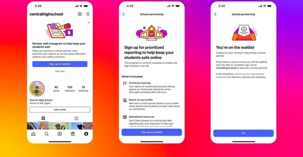 Instagram se une a las escuelas para luchar contra el acoso en su plataforma