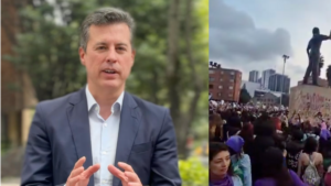 Juan Manuel Galán exige al Presidente Petro respuesta por vandalismo a estatua de su padre Luis Carlos Galán