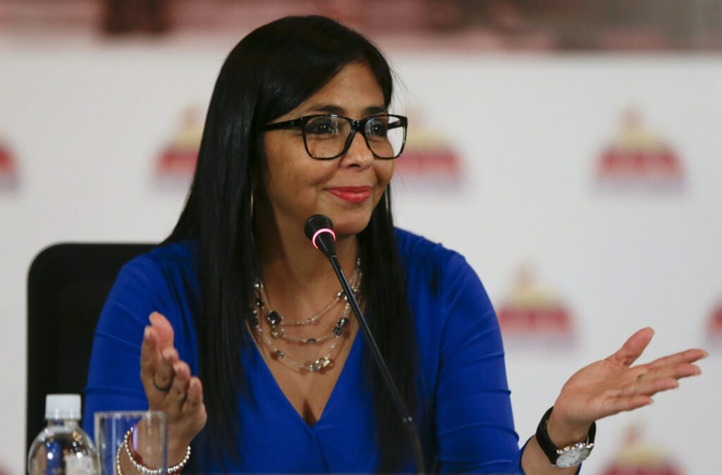 La respuesta de Delcy Rodríguez a las advertencias de Rubio sobre Guyana