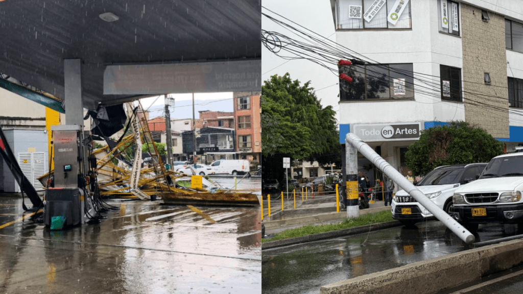 Más de 30 emergencias fueron reportadas en Medellín producto de fuerte tormenta eléctrica durante la tarde