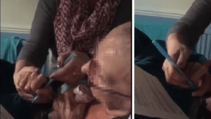 Mujer fue grabada mientras obligaba a su madre a punto de morir a firmar la herencia