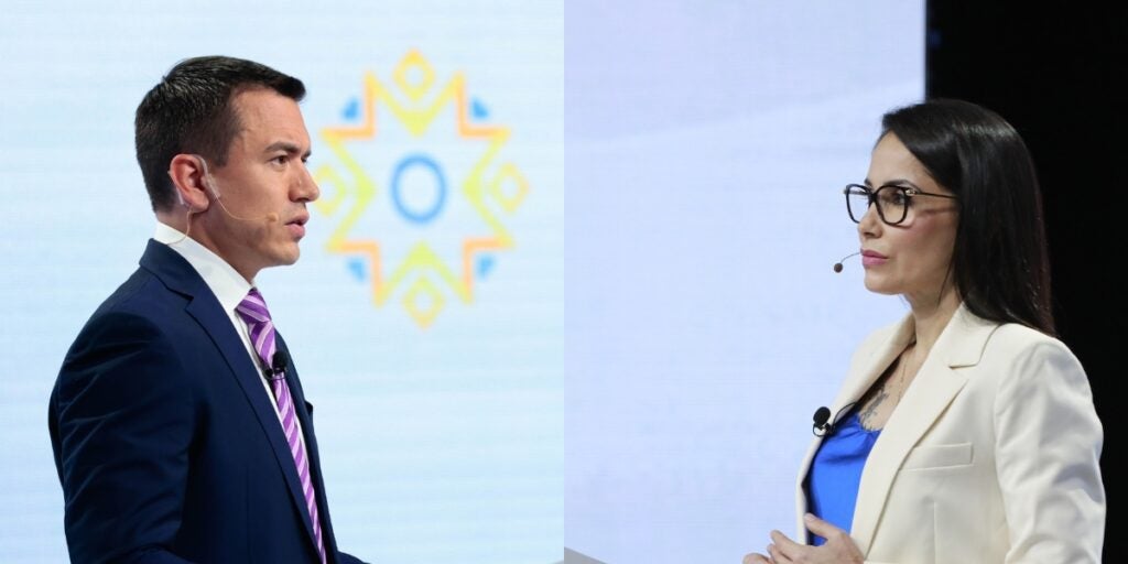 Noboa y González se enfrentan este domingo en un debate electoral crucial para Ecuador