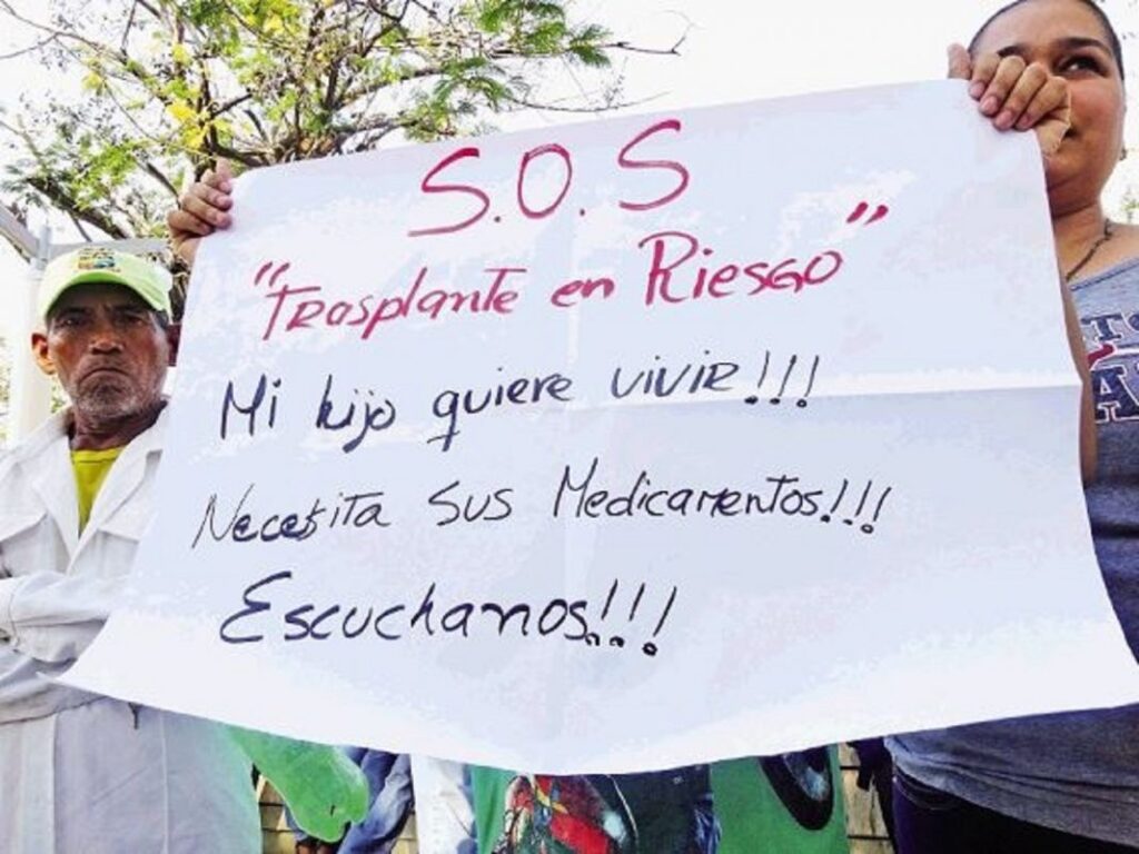 Pacientes trasplantados no reciben medicamentos desde hace 3 meses