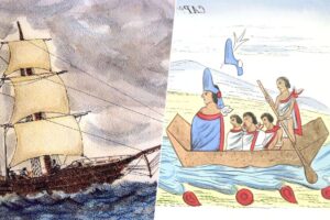 las canoas mexicas que desafiaron a los bergantines españoles