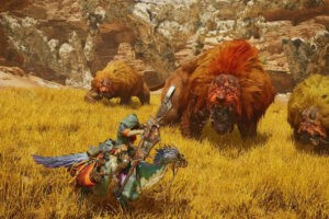 pobre del monstruo que se cruce en el camino de este Super Saiyan