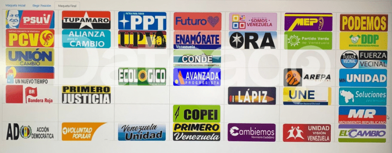 36 partidos políticos escogen posiciones en el tarjetón electoral