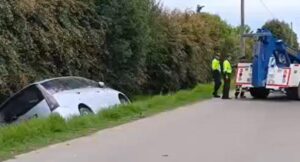 Camioneta se volcó en accidente en vía Bogotá-Cota
