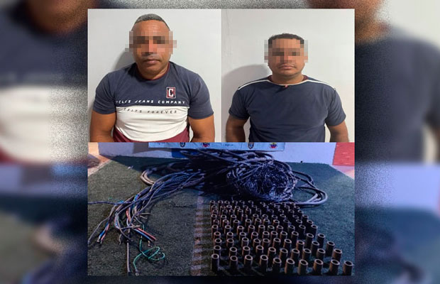 Detienen a dos hombres por hurtar cobre en instalaciones petroleras