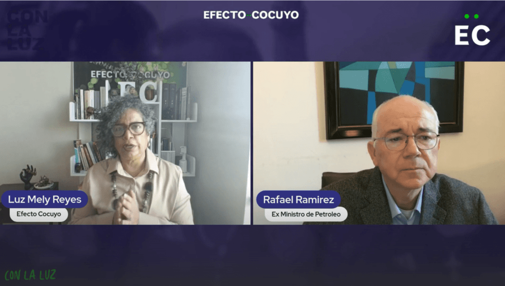 Exministro Rafael Ramírez: Sanciones agravan crisis petrolera, pero ya Pdvsa estaba desmantelada #ConLaLuz