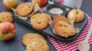 Galletas saludables de manzana, una receta deliciosa y con solo 2 ingredientes
