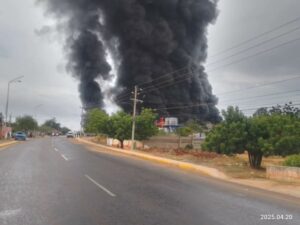 Incendio en camaronera alertó a ciudadanos en Zulia (+video)