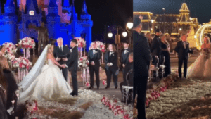 Pareja se casó en el Disney World de Orlando y tuvo acceso privado a montaña rusa