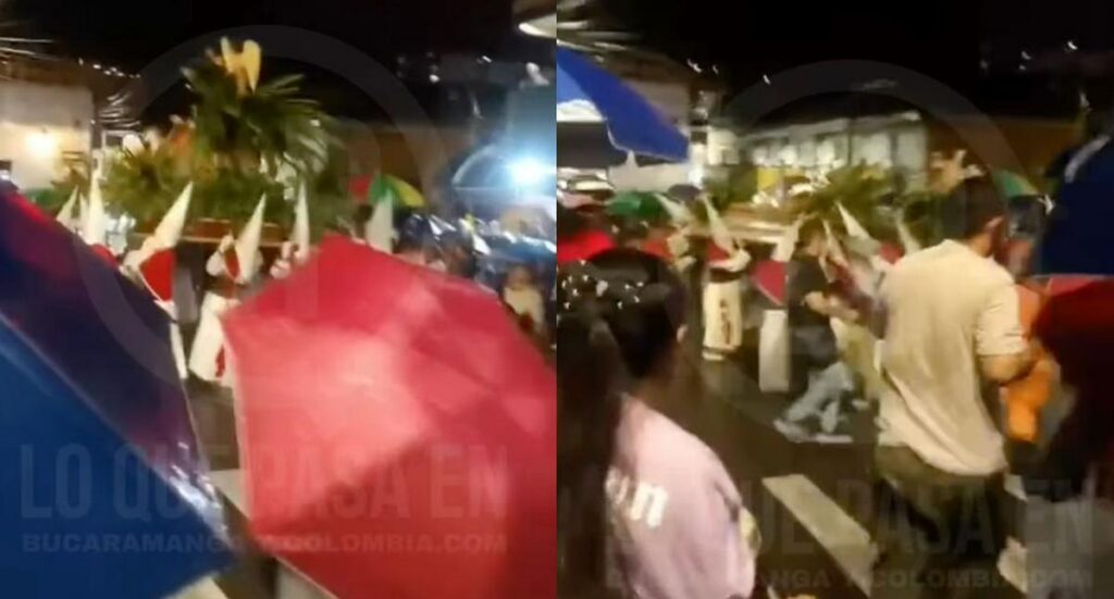 Procesión de Viernes Santo casi termina en tragedia: a cargueros se les soltó pesada imagen