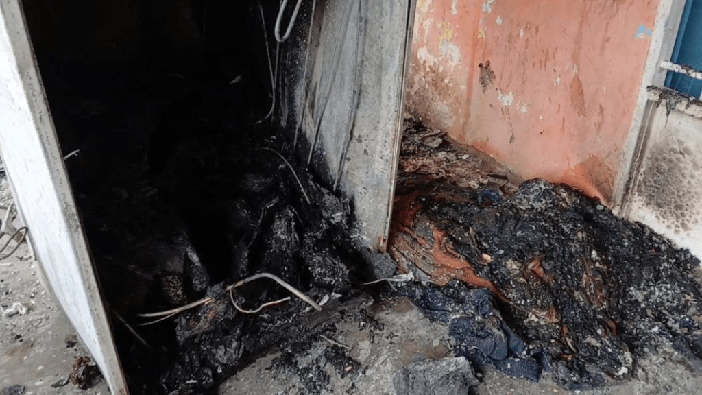 Salvó a sus cuatro hijos de morir quemados