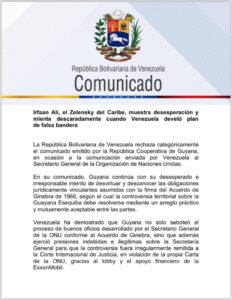 Venezuela desmiente a Guyana por negar operaciones contra la soberanía nacional | Diario El Luchador
