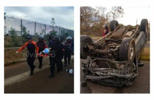 Vuelco de EcoSport en Anaco deja lesionados a dos jóvenes de 18 y 19 años
