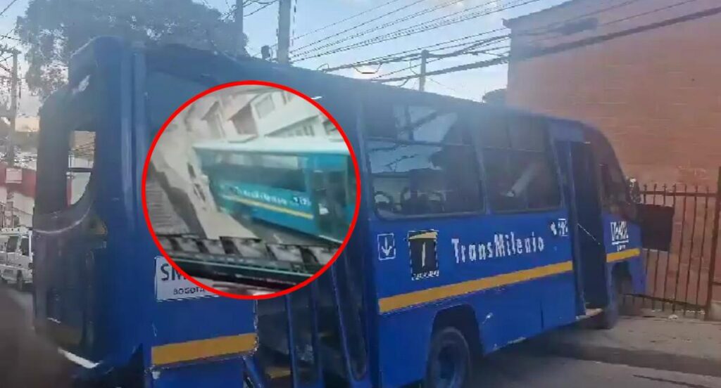 bus de SITP se estrelló en Rincón de Galicia, Ciudad Bolívar