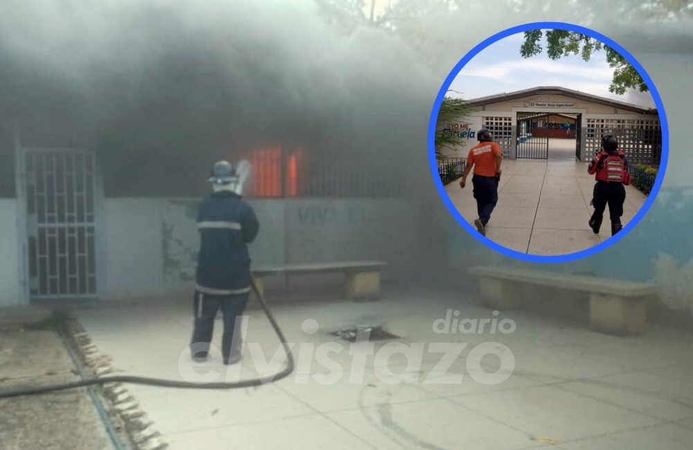 Bomberos de Anzoátegui utilizaron 6.000 litros de agua para sofocar incendio en escuela de Barcelona