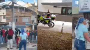 Dos mujeres, una en Popayán y otra en Bogotá, se enfrentaron a encapuchados durante paro: 'Vea noticias papá'