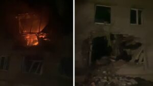 Drones de Ucrania atacan edificios residenciales en la provincia rusa de Kursk (VIDEO)