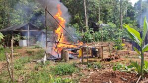 Ecuador destruye desde el aire maquinaria y campamento de minería ilegal en Amazonía - AlbertoNews