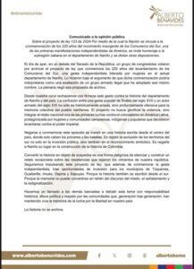 El Congreso discute homenaje a los Comuneros del Sur y sectores lo atacan por “relato insurgente”