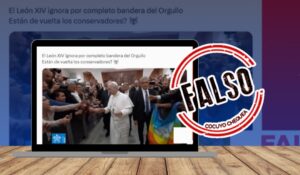 El papa León XIV no rechazó bandera de la comunidad LGBTIQ+ en el Vaticano