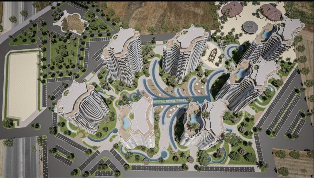 Maqueta digital del Caesar Palm Jumeriah, complejo residencial a la dubaití en cuya comercialización participaba Portnov