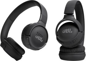 JBL Auriculares Tune 520 BT, inálambricos por Bluetooth, 57 horas de reproducción con JBL Pure Bass, plegables, negro