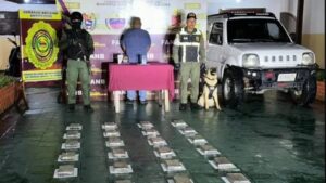 GNB captura a sujeto con casi 30 kilos de cocaína