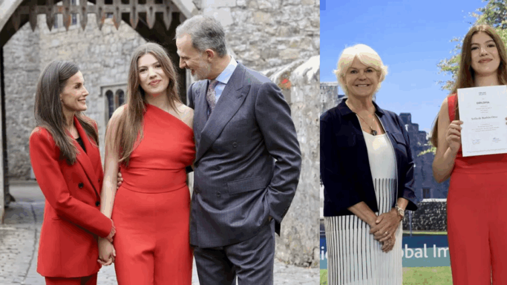 Hoy se graduó la infanta Sofía de España de bachiller internacional, así fue la ceremonia acompañada de sus padres
