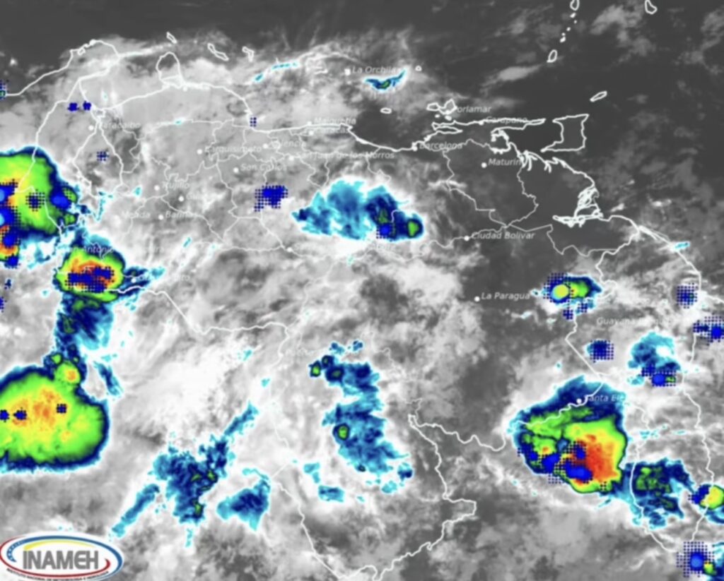 Inameh prevé precipitaciones de intensidad variable en gran parte del país este #7May
