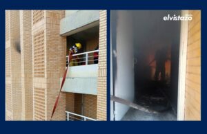 Incendio de un apartamento en Lechería fue controlado con 3.000 litros de agua